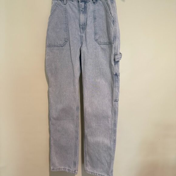RVCA Recession Denim Straight Leg Jeans in Light Wash, Size 24 - Picture 14 of 14